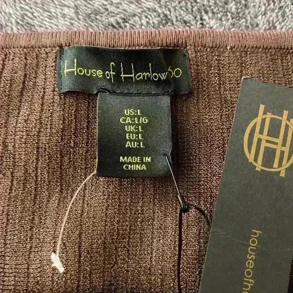 House of Harlow Nwt Brown Dress size Large - Picture 2 of 3